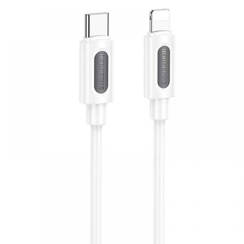 Дата кабель Borofone BX114 Structure Type-C to Lightning 27W (1m) White