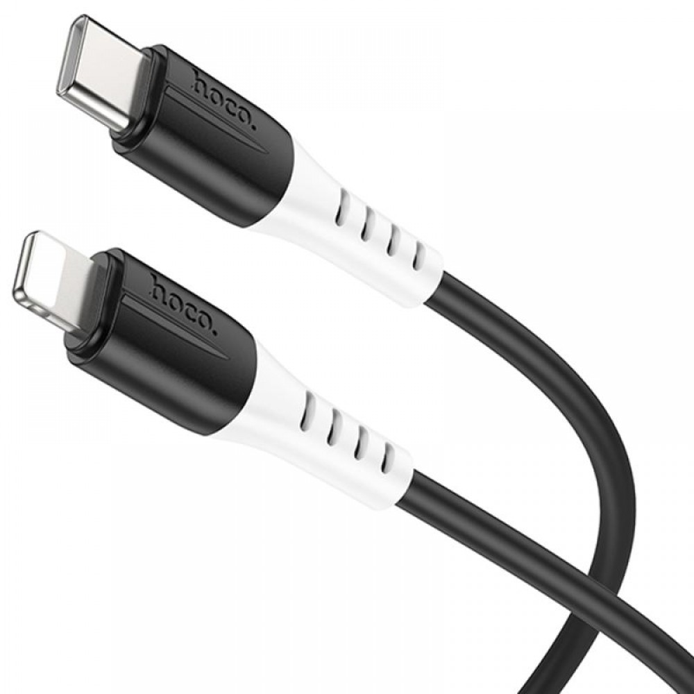 Дата кабель Hoco X82 Silicone Type-C to Lightning 20W (1m) Black