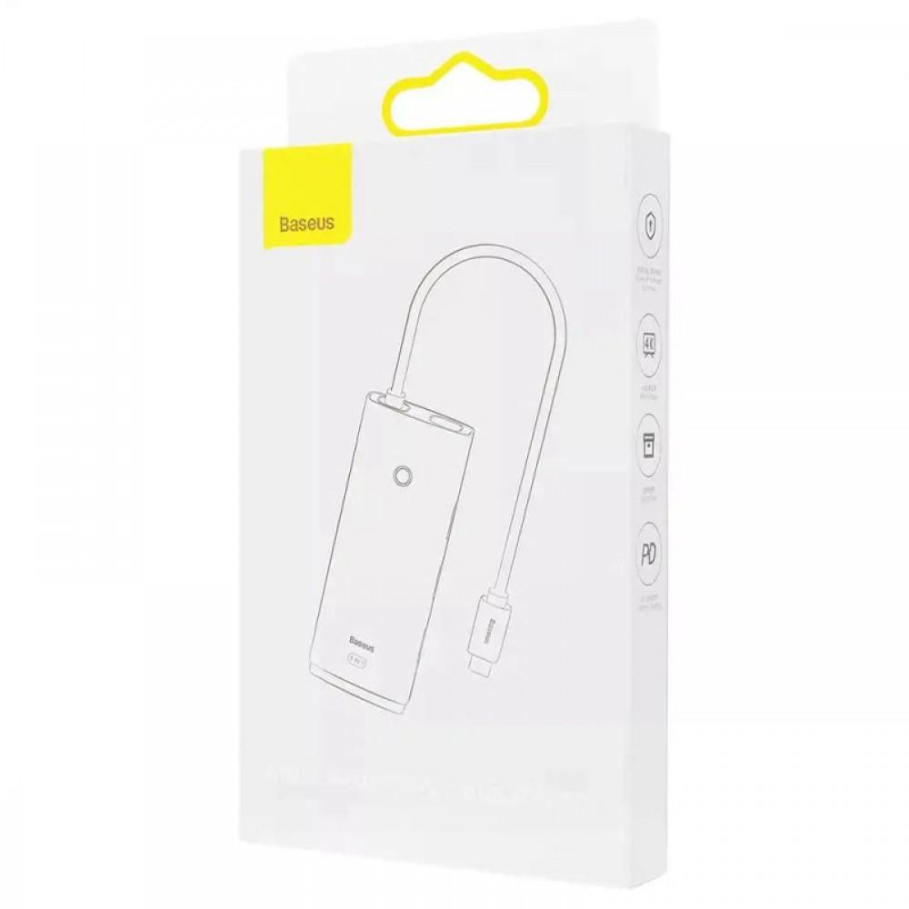 Перехідник HUB Baseus Lite Series 5in1 (Type-C to HDMI + 3xUSB 3.0 + PD) (WKQX04) Чорний
