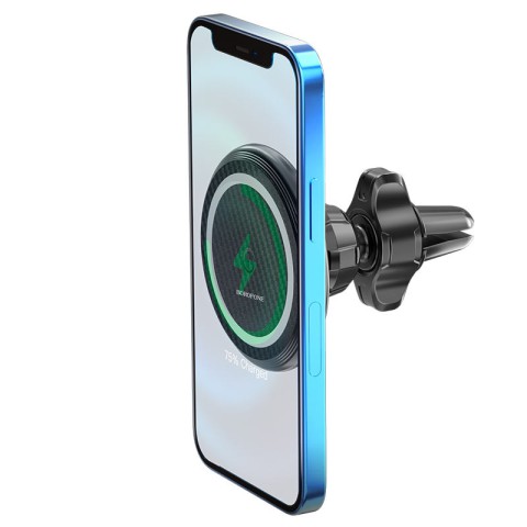 Автотримач з БЗП Borofone BH45 магнітний (PD 15W) Чорний