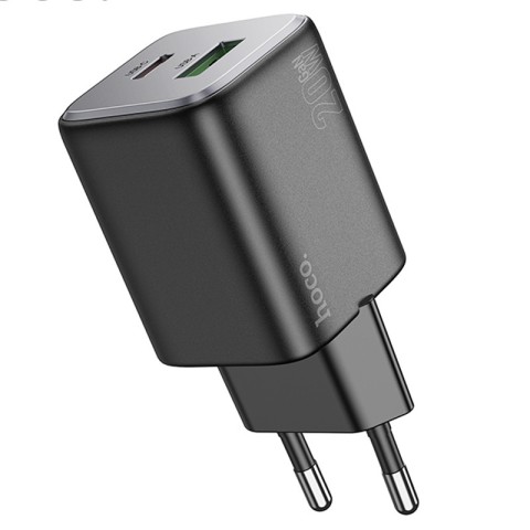 МЗП Hoco N41 Almighty PD20W+QC3.0 (1USB-A/1C) Black