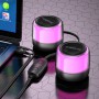 Bluetooth колонка Borofone BP12 Colorful BT wired 2-in-1 computer speaker Black