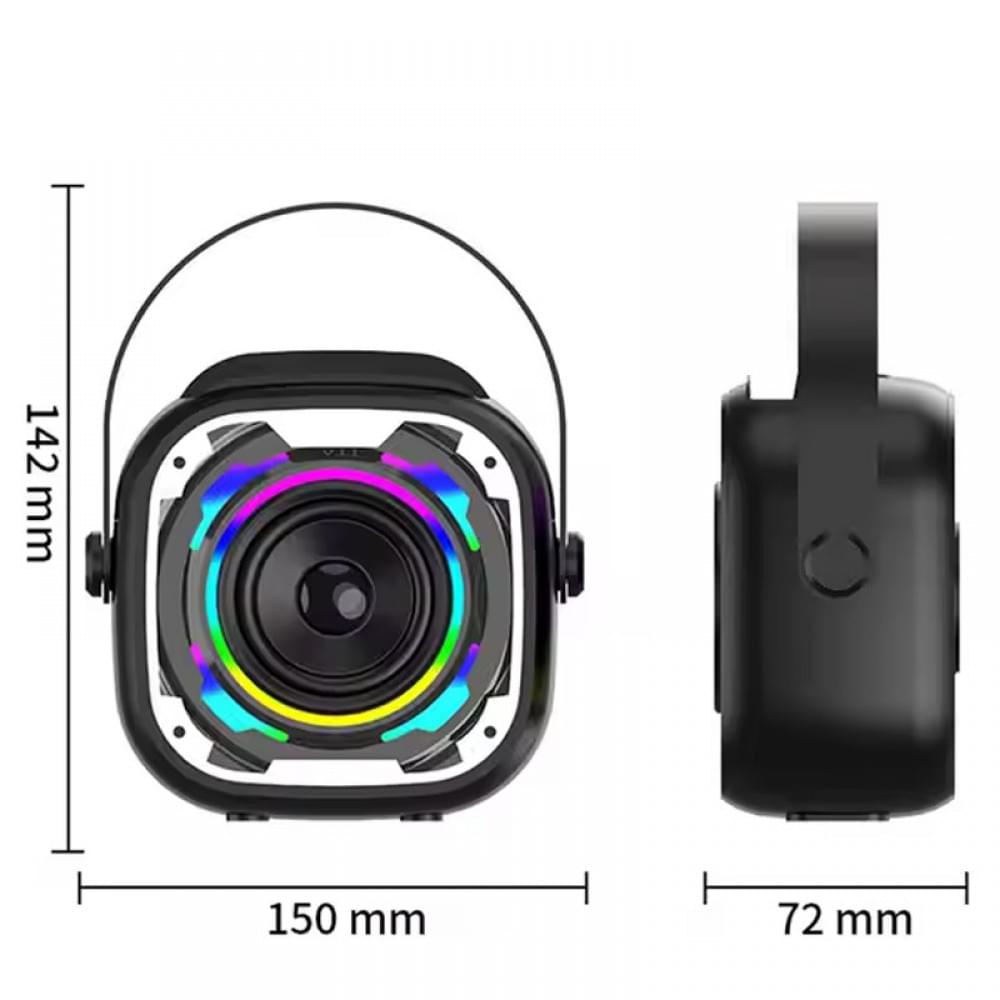 Bluetooth колонка V11 + два мікрофона Black