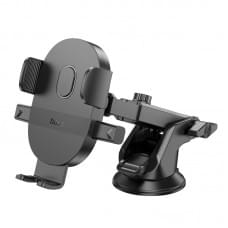 Автотримач Hoco H19 Mighty one-button (center console) Black Автотримач Hoco H19 Mighty one-button (center console) Black