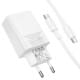 МЗП Borofone BAS75A Source PD30W (1USB-C) + кабель Type-C to Type-C White