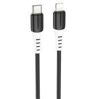 Дата кабель Hoco X82 Silicone Type-C to Lightning 20W (1m) Black