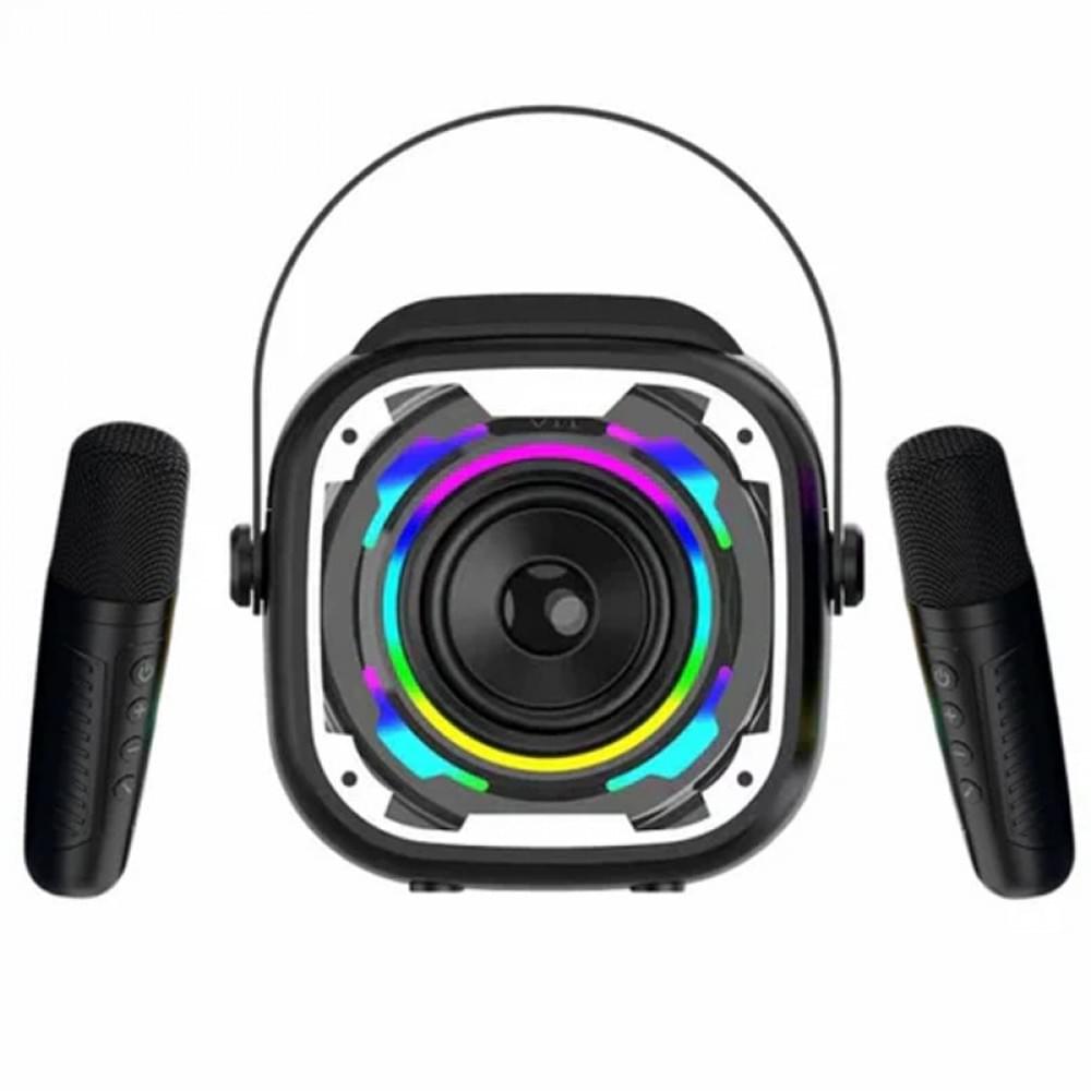 Bluetooth колонка V11 + два мікрофона Black