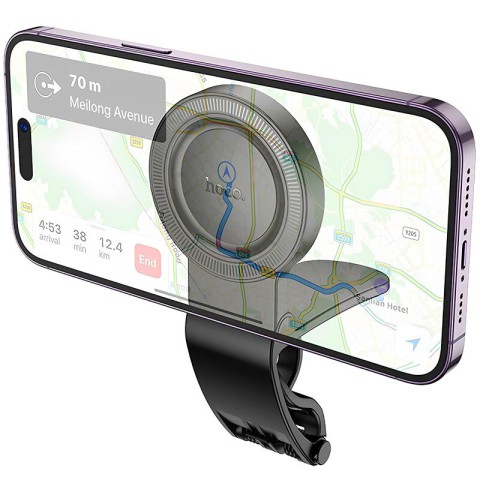 Автотримач Hoco H60 Show ring magnetic (dashboard) Black