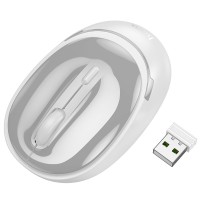 Миша бездротова Hoco GM34 Nuevo Bluetooth + 2.4G Gray white