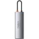 Перехідник HUB Baseus Metal Gleam Series 8-in-1 Multifunctional Type-C (CAHUB-CV0G) Gray