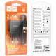 МЗП Hoco C141A Smart 2.1A (2USB-A) + кабель USB to Lightning Black