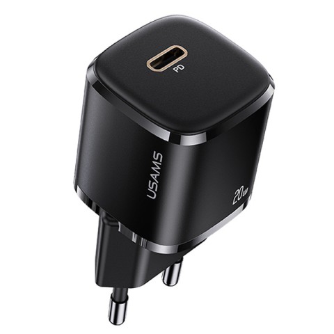 МЗП Usams US-CC124 T36 20W Super Si (1USB-C) Чорний