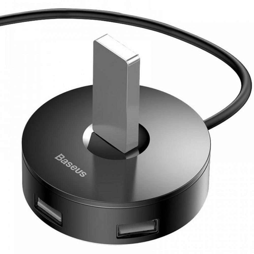 Перехідник HUB Baseus Round Box Type-C to USB 3.0 + 3USB 2.0 (CAHUB-G) Чорний