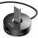 Перехідник HUB Baseus Round Box Type-C to USB 3.0 + 3USB 2.0 (CAHUB-G) Чорний
