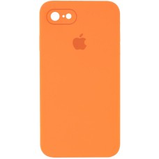 Чохол Silicone Case Square Full Camera Protective (AA) для Apple iPhone 6/6s (4.7") Помаранчевий / Papaya