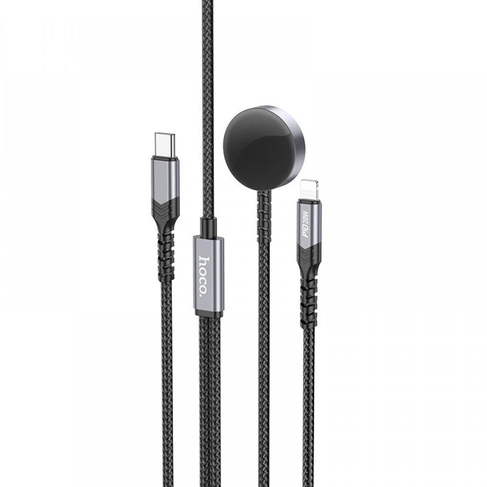 БЗУ Hoco CW54 2in1 for Apple Watch + Type-C / Lightning