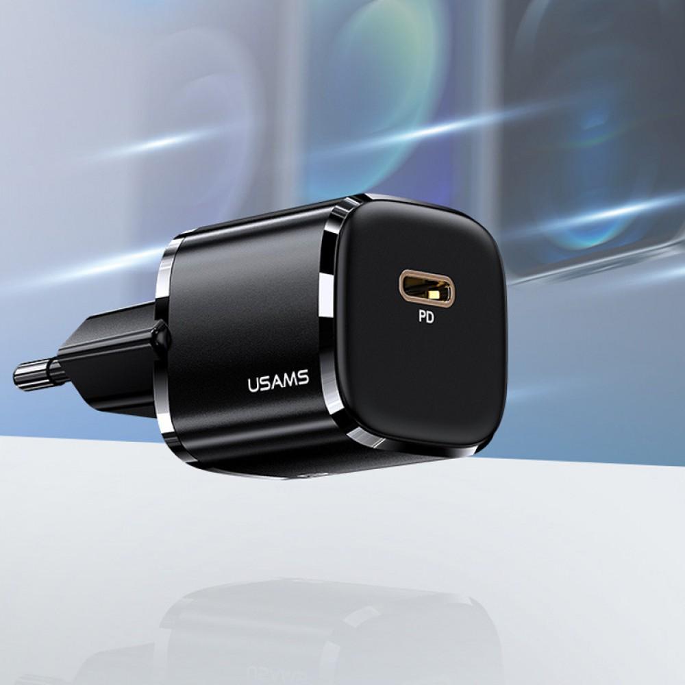 МЗП Usams US-CC124 T36 20W Super Si (1Type-C/20W) Чорний