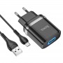 СЗУ Hoco N1 Ardent 1USB-A + USB to MicroUSB