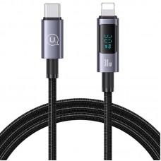 Дата кабель USAMS US-SJ672 Digital Display Sufeng Ser. Type-C to Lightning 30W (1.2m) Tarnish