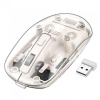 Миша бездротова Hoco GM29 Mysterios Bluetooth + 2.4G Space White