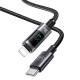 Дата кабель USAMS US-SJ672 Digital Display Sufeng Ser. Type-C to Lightning 30W (1.2m) Tarnish