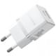 МЗП Baseus Palm Fast Charger 30W (1USB-A/1C) (P1011160A) Moon White