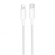 Дата кабель Borofone BX117 Source Type-C to Lightning 27W (1m) White