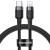Дата кабель Baseus Cafule Type-C to Lightning PD 18W (1m) (CATLKLF) Gray / Black Дата кабель Baseus Cafule Type-C to Lightning PD 18W (1m) (CATLKLF) Gray / Black