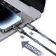 Дата кабель USAMS US-SJ672 Digital Display Sufeng Ser. Type-C to Lightning 30W (1.2m) Tarnish