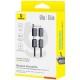 Дата кабель Baseus Versatile Two-for-Two USB/Type-C to Type-C/Lightning 60W (0.6m) (P10383000) Cosmic Black Дата кабель Baseus Versatile Two-for-Two USB/Type-C to Type-C/Lightning 60W (0.6m) (P10383000) Cosmic Black