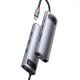 Перехідник HUB Baseus Metal Gleam Series 8-in-1 Multifunctional Type-C (CAHUB-CV0G) Gray