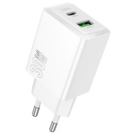 МЗП Hoco N71 Nuevo PD30W+QC3.0 (1USB-A/1C) White