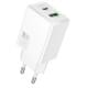 МЗП Hoco N71 Nuevo PD30W+QC3.0 (1USB-A/1C) White