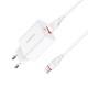 МЗП Borofone BA21A Long journey QC3.0 3A (1USB-A) + кабель USB to Type-C Білий
