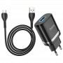 СЗУ Hoco N1 Ardent 1USB-A + USB to MicroUSB