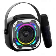 Bluetooth колонка V11 + два мікрофона Black