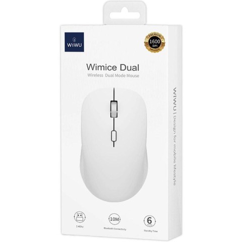 Миша бездротова WIWU WM108 Bluetooth + 2.4G White