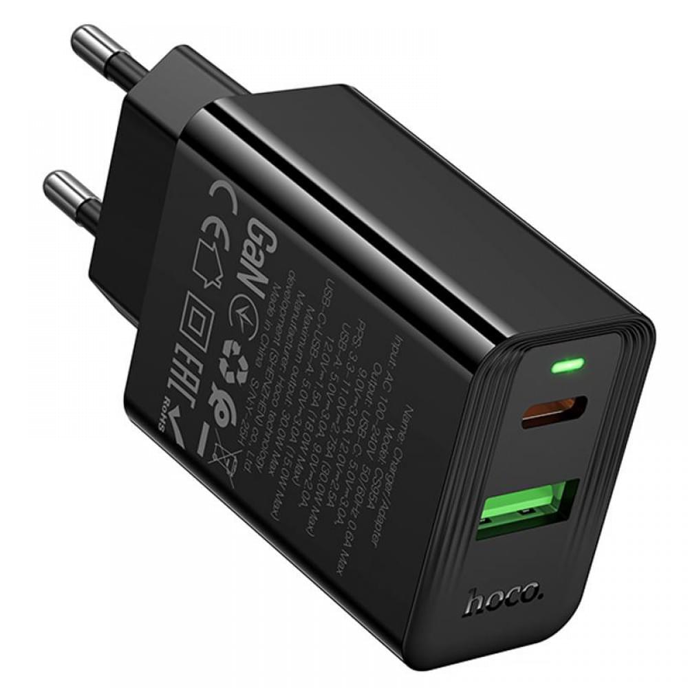 МЗП Hoco CS95A Leader PD30W+QC3.0 (1USB-A/1C) Black