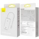 Перехідник HUB Baseus Lite Series 6in1 (Type-C to HDMI+2xUSB3.0+Type-C Data+SD/TF) (WKQX050001) Black