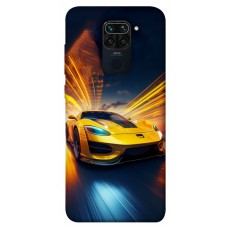 TPU чохол Demsky Yellow Porsche для Xiaomi Redmi Note 9 / Redmi 10X