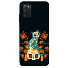 TPU чохол Demsky Bones and Blooms для Samsung Galaxy A03s