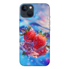 TPU чохол Demsky Red Strawberry для Apple iPhone 13 (6.1")