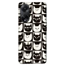TPU чохол Demsky Котячі шахи для Oppo A98