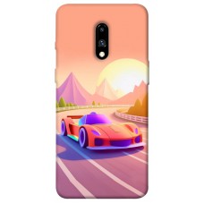 TPU чехол Demsky Машинка на заході сонця для OnePlus 7