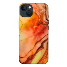 TPU чохол Demsky Червоний корал мармур для Apple iPhone 13 (6.1")