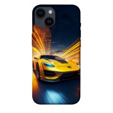 TPU чохол Demsky Yellow Porsche для Apple iPhone 14 (6.1")