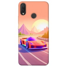 TPU чехол Demsky Машинка на заході сонця для Huawei P Smart+ (nova 3i)