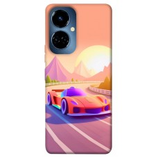 TPU чехол Demsky Машинка на заході сонця для TECNO Camon 19 (CI6n) / 19 Pro (CI8n)