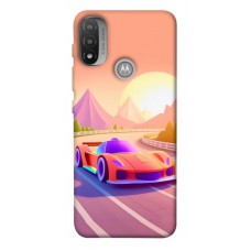 TPU чохол Demsky Машинка на заході сонця для Motorola Moto E20