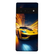 TPU чохол Demsky Yellow Porsche для Google Pixel 6 Pro